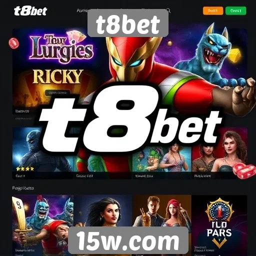 Exploração das opções de jogos disponíveis no t8bet