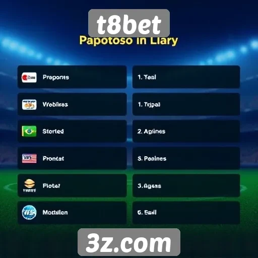 Métodos de pagamento aceitos no site t8bet